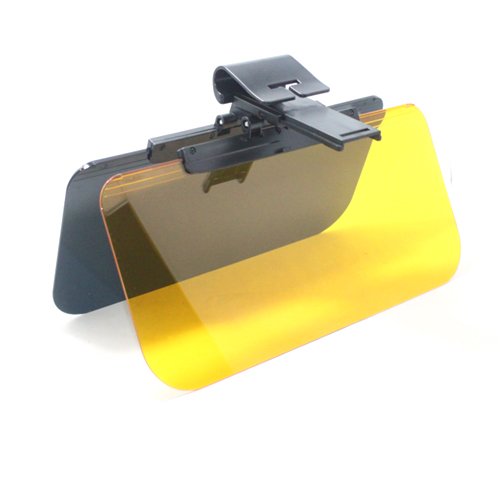 Movable day and night sun visor